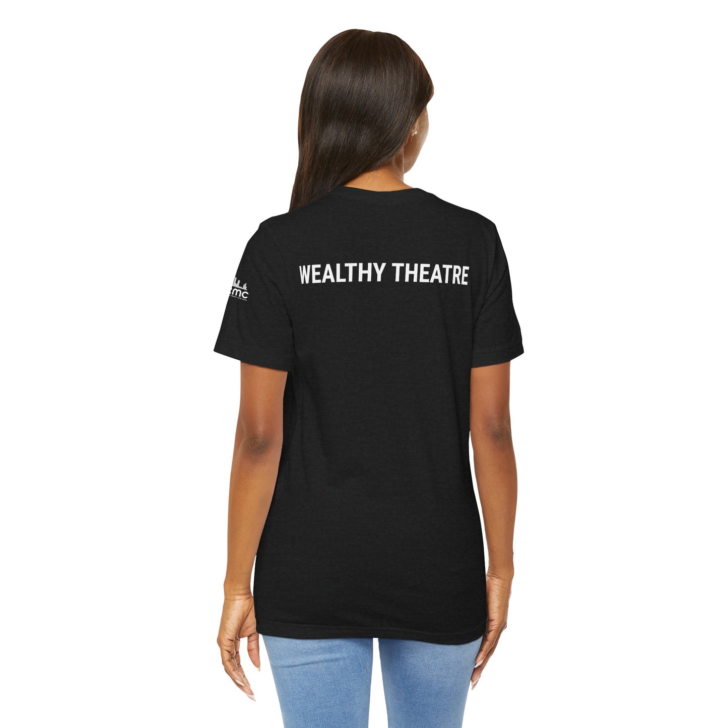 Wealthy Theatre Unisex Jersey Short Sleeve T-Shirt (Larger Logo)