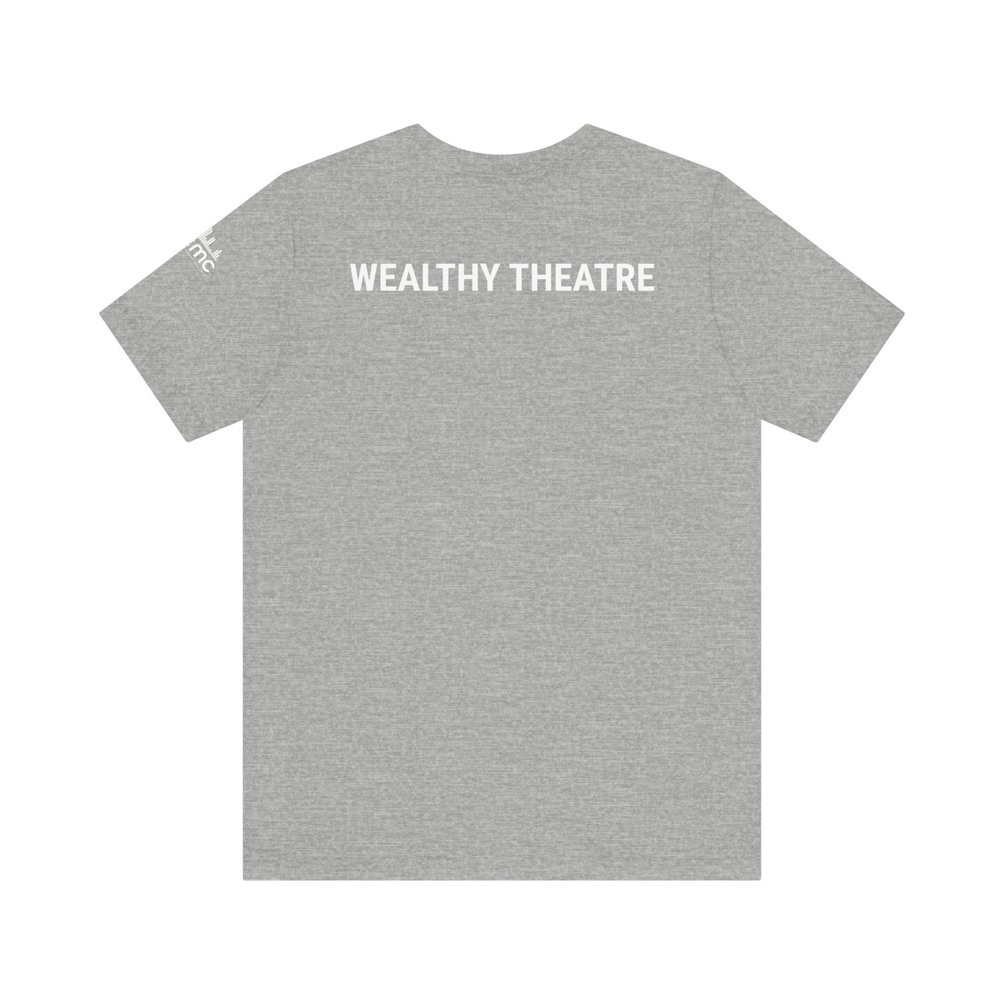 Wealthy Theatre Unisex Jersey Short Sleeve T-Shirt (Larger Logo)