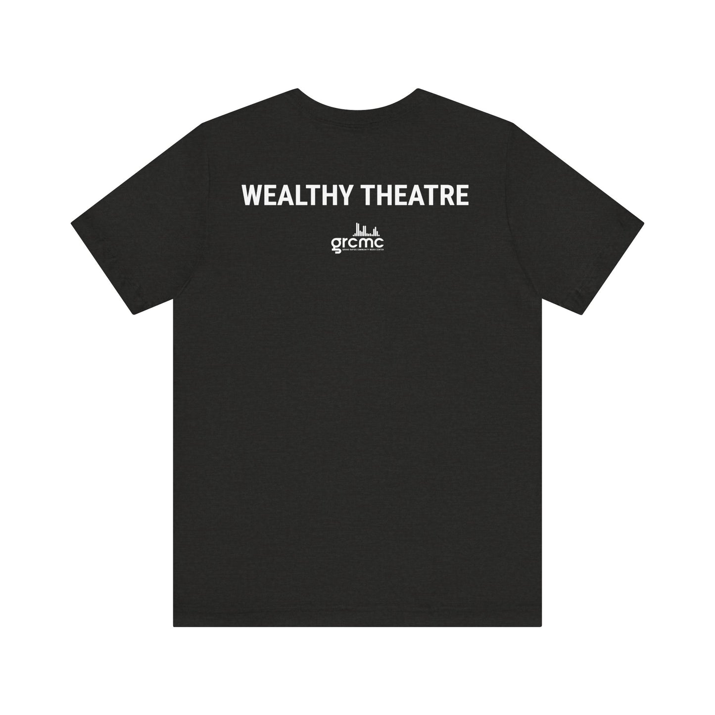 Wealthy Theatre Unisex Jersey Short Sleeve T-Shirt (Larger Logo)