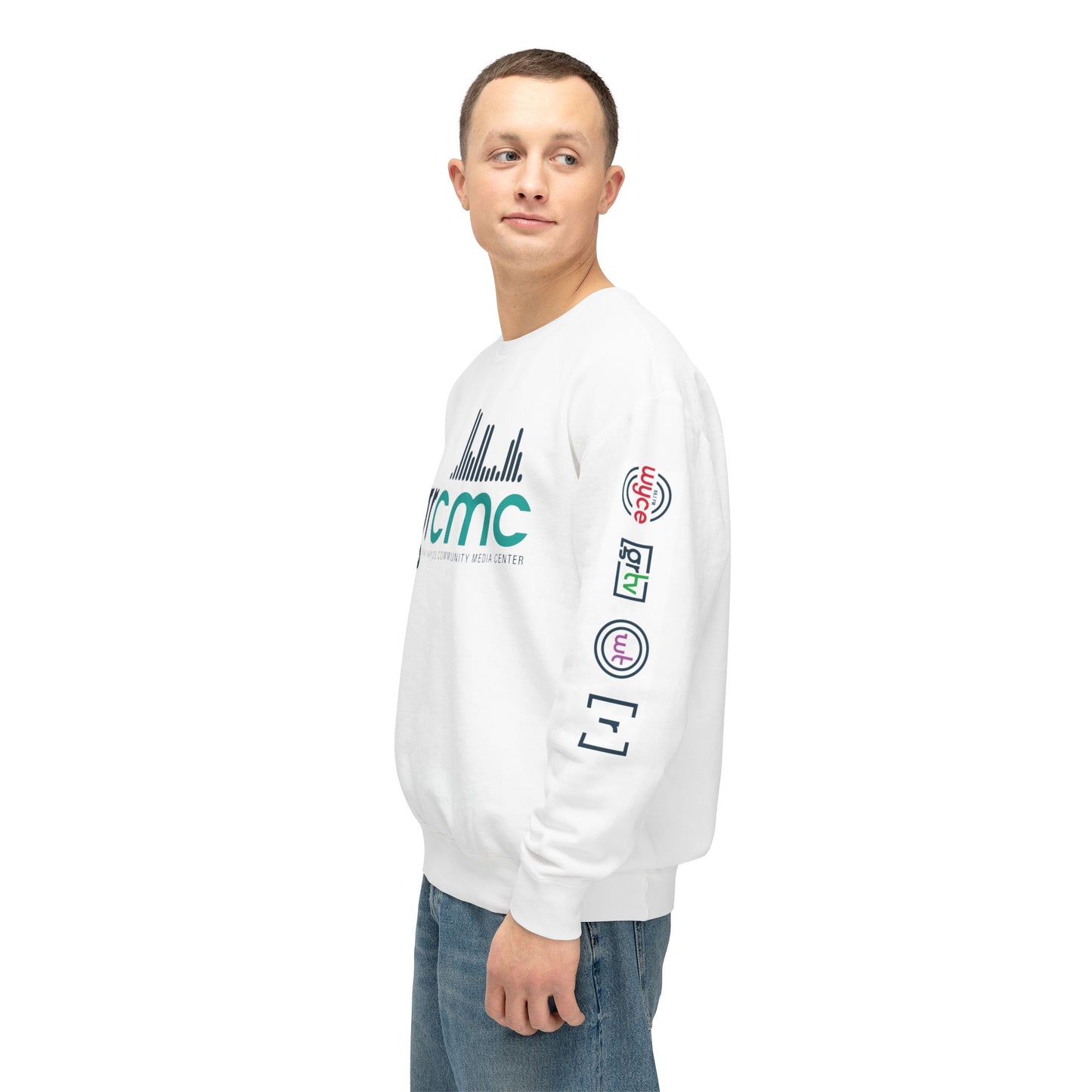 Unisex Lightweight Crewneck Sweatshirt - GRCMC Logo Design, Casual Comfort for Everyday Wear