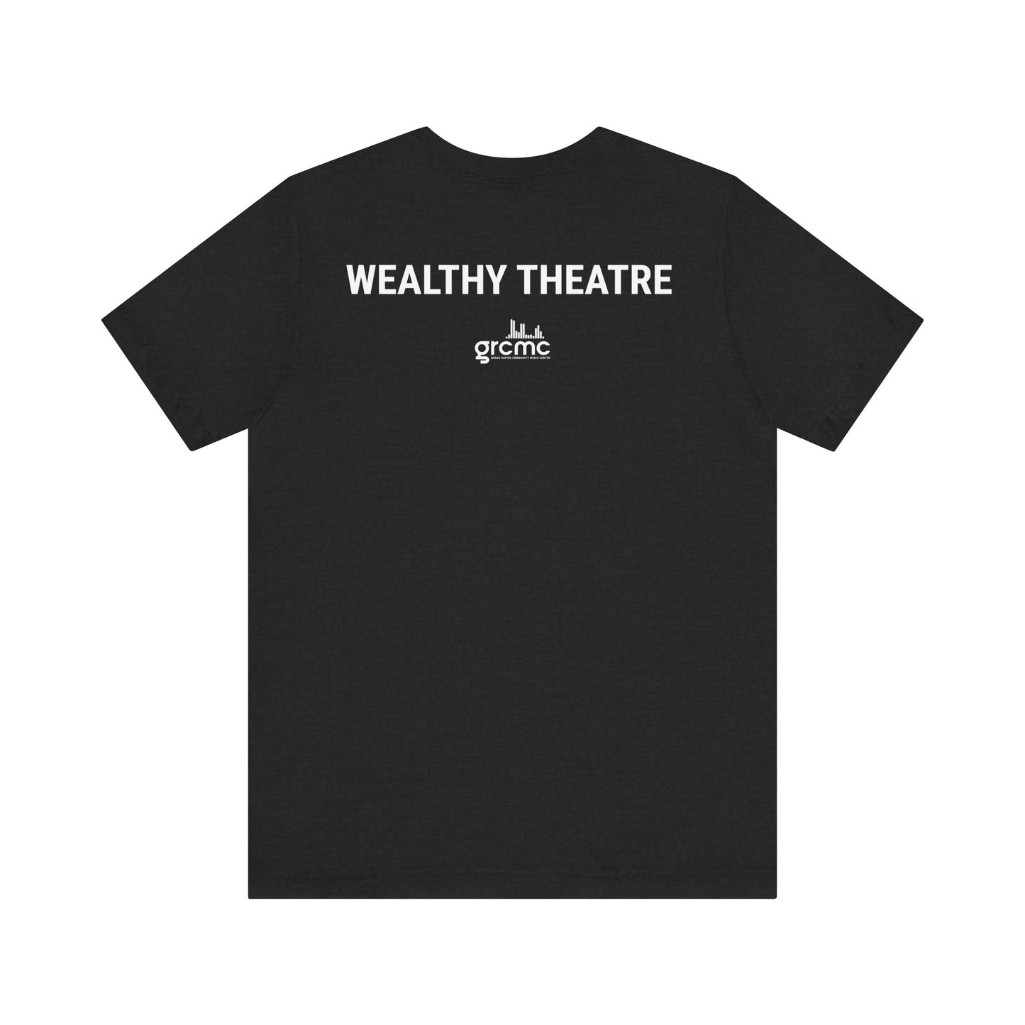 Wealthy Theatre Unisex Jersey Short Sleeve T-Shirt (Larger Logo)