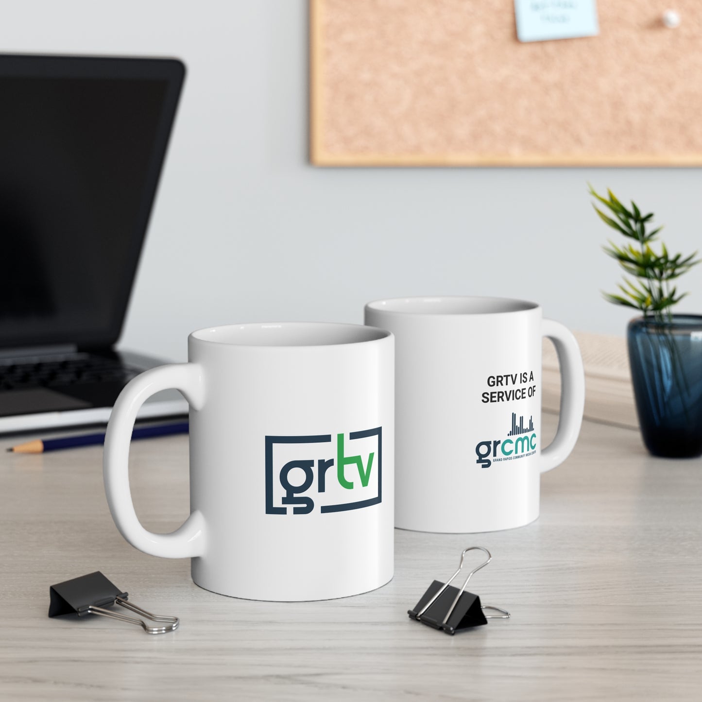 GRTV 11 oz. White Ceramic Mug