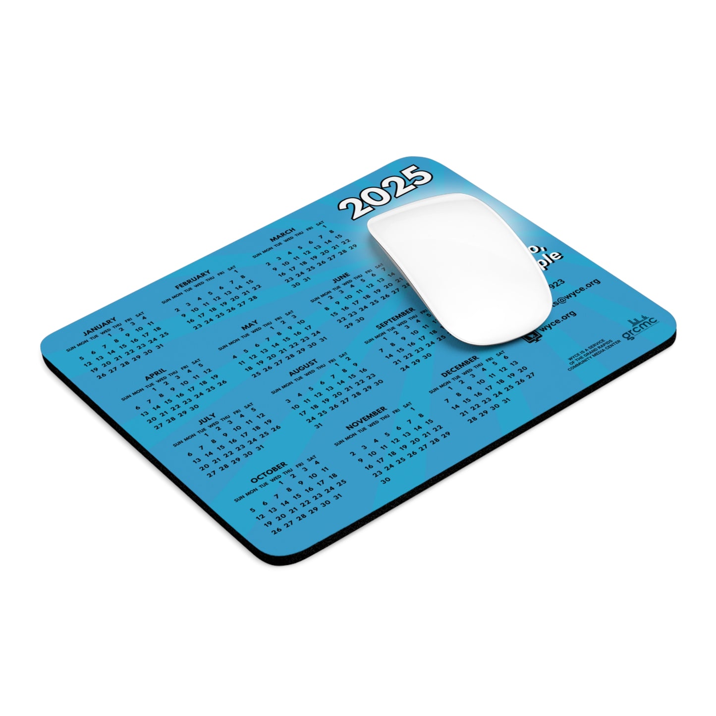 WYCE 2025 Calendar Mouse Pad